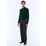 Polo point de riz en laine certifiée