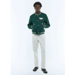 Blouson varsity en drap de laine