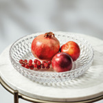Boston coupe plate, 24 cm Ø, transparent