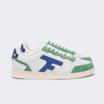 Baskets basses blanches & vertes