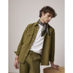 Chemise irwin col prodigieux avec poches poitrine en ripstop uni kaki