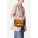 Grand Sac À Rabat Romy En Suede Et Cuir Lisse