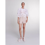 Blouse brodée en ramie