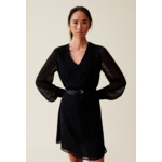 Robe courte fluide babydoll noir