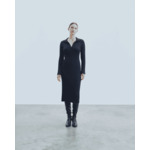 Robe Longue Manche Longue Col Polo