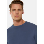 Pull Ras-du-cou Indigo En Coton Pima