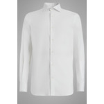 Chemise Blanche Pin Point En Coton Regular Fit
