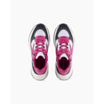 Baskets noires et rose