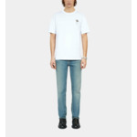 T-Shirt Blanc Avec Broderie Palm Tree Homme