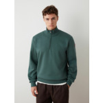 Sweat à col montant zippé