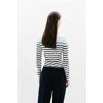 T-shirt lana à rayures