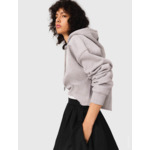 Sweatshirt crop avec logo brodé