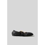 Ballerines cuir cœur doré