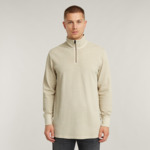 T-Shirt à Manches Longues Overdyed Half Zip