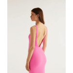 Robe Longue à côtes dos plongeant
