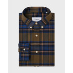 Chemise Gaspard à carreaux kaki