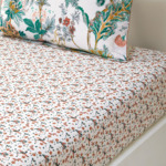 Yves Delorme - Drap housse en batiste de coton orange, Golestan