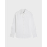 Chemise ambre en chevron uni blanc