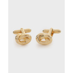 Boutons de manchette nœuds marin dorés