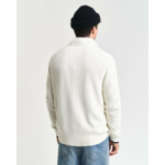 Ribbed Cotton Half-Zip Sweater