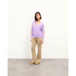 Pull Col V Oversize Bandes