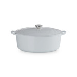 Cocotte ovale 31cm en fonte émaillée vapeur