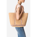 Cabas L Zippé En Toile En Lyocell Et Coton