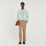 Blouson en denim délavé