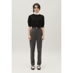 Pantalon tailleur gris chiné