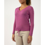 Pull col V en maille