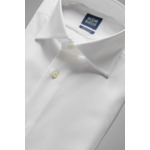 Chemise Blanche Pin Point En Coton Regular Fit