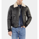 Peau Lainée Courte Noire Homme