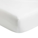 Olivier Desforges - Drap housse en satin de coton gris, Comete