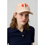 Casquette rayée monogramme CP