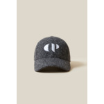 Casquette tweed broderie CP