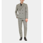 Veste De Costume En Laine Pied De Poule Noir Et Blanc Homme