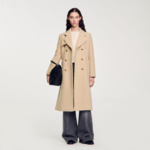 Manteau long à boutonnage croisé