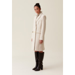 Manteau classique droit mi-long