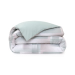 Lacoste - Housse de couette en satin de coton lavé vert, L Songe