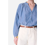 BLOUSE COL V 100% coton
