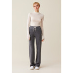 Pantalon fluide cachemire gris