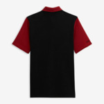 Maillot rugby manches courtes bicolore Landry noir