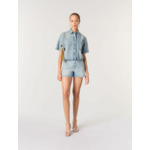 Chemise en denim à studs