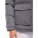 Doudoune à capuche en toile déperlante