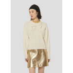 Pull Phoebe-Ecru en Laine Mercerisée