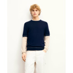 Pull Col Rond Liserés