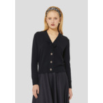 Gilet Germain-Nuit en Laine Mercerisée