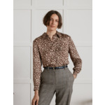 CHEMISE COL FROUFROU IMPRIMEE