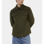 Blouson Style Surchemise Kaki Homme