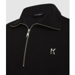 K LOGO HALF ZIP SWEATSHIRT
